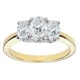 18k Yellow Gold Oval-Cut Three-Stone Diamond Ring (G-H / VS, 1 1/2 ct. tw.)