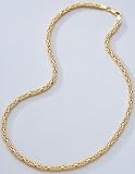 14K Yellow Gold Byzantine Necklace