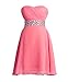 Fashion Plaza Chiffon Bridesmaid Dresses Short Strapless D0123