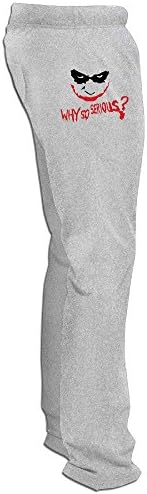 PTCY Men's Sweatpants Why So Joker Customized Ash Size XXL