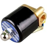 RioRand DC 12V 1/4 Inch Electric Solenoid Valve for Air Water / High Quality Replacement Brass Valve for Use with Pipelines in Water, Air and Diesel Applications