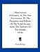 Observations Addressed, At The Last Anniversary, To The President And Fellows Of The ...