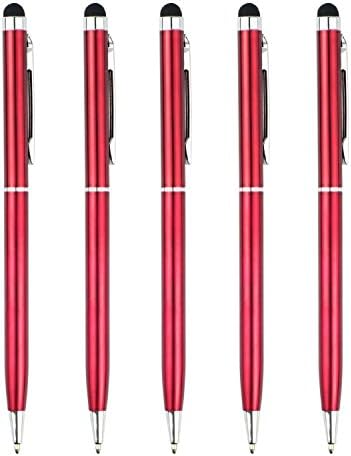 With U-win Pen Capacitive 2in1 Touch Screen Stylus Ballpoint Pen Stylus/styli Tablet Pen for Iphone 4g 3g 3gs Ipod Touch Ipad 2 3 Sony Playstation PSP Ps Vita Motorola Xoom, Samsung Galaxy, Blackberry Playbook Amm0101us, Barnes and Noble Nook Color, Droid Bionic (5pcs Red Color)