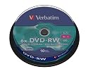 Verbatim DVD-RW 6x Speed 10er Spindel Scratch Resistant Surface DVD-Rohlinge
