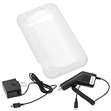 GTMax White Soft Rubber Silicone Skin Protector Cover Case + Black Car Char ....