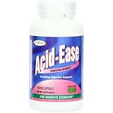 Enzymatic Therapy  Acid Ease Digestion formula for Sensitive Stomachs, 180 Veg Capsules