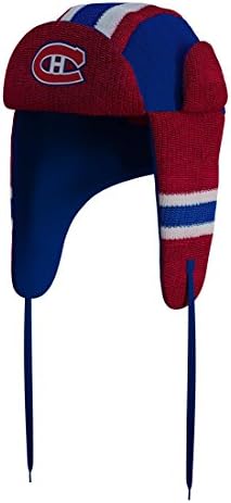 Montreal Canadiens Reversible Trapper Knit Hat - Size One Size