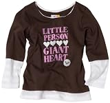 Roxy Kids Baby-Girls Giant Heart Graphic Screen Print Top, Chocolate Brown, 18 Months