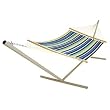 Pawley's Island QBE01 Quilted Fabric Hammock, Beaches Stripe, Large