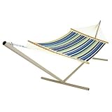 Pawley's Island QBE01 Quilted Fabric Hammock, Beaches Stripe, Large