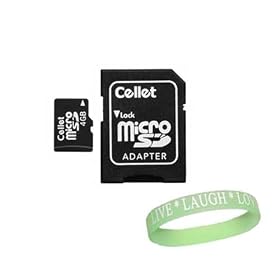 4GB Secure-Digital Card (Micro SD Card) Flash Memory with SD Adapters + A Live*Laugh*Love Wrist Band!!!