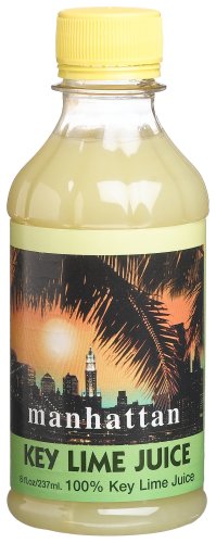 Manhattan Key Lime Juice, 8-Ounce Bottles (Pack of 4)