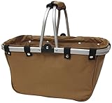 UPC 841627004862 product image for JanetBasket Large Aluminum Frame Basket, 18-Inch x 10-Inch x 9.5-Inch, Walnut | upcitemdb.com