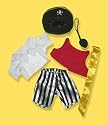 4002-Pirate Clothes for 14" - 18" Stuffed Animals and Dolls