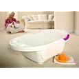 Tippitoes Baby Bath Tub - White - Pink Trim'