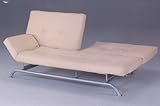 Modern Full Size Canvas Adjustable Sofa Futon w/Mattress Pad