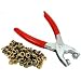 Eyelet Pliers Fabric Tent Hole Punch Tool 100 Grommets