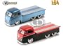 Set of 2- 1963 VW Bus Pickup w/Sliding Bed 1/64