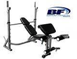 Bayou Fitness E-Series Olympic Weight Bench with Leg Extension and Preacher Curl Attachment