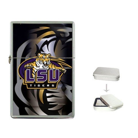 New Product LSU Tigers Flip Top Cigarette Lighter + free Case Box at Amazon.com