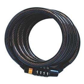 Master Lock 8143D Self Coiling Cable Lock, 4-Feet x 5/16-Inch