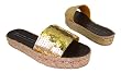 Marc by Marc Jacobs Fab Gold Mule Flat Sandals 673102