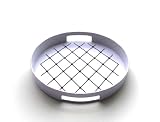 Zak Designs - 0535-0011 - Plateau Gallery Anti-Dérapant Rond - Diamètre: 30 cm - Noir/Blanc