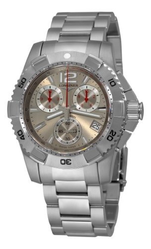 Longines Men's L36504766 HydroConquest Quartz Chronograph Silver Chronograph Dial Watch