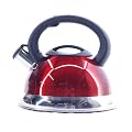 3.5 litre Retro Whistling Kettle - Red