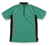 (ルコックスポルティフ/ゴルフコレクション)le coq sportif/GOLF COLLECTION ポスチャーコントロール 半袖ジップシャツ≪スマートフィット≫ QG2701 G557 グリーン