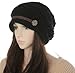 ANDI ROSETM Slouch Beanies Button Hats Knitted Crochet Baggy Skullies Beret Cap Hat for Women Winter Ski Party