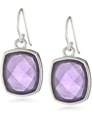 Barse "Louis" Amethyst Silver Overlay Drop Earrings