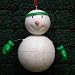 3-D Basketball Snowman Ornament