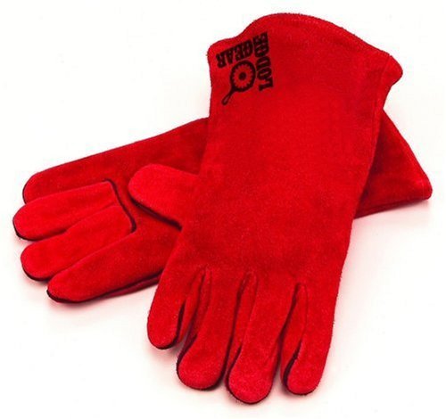 Lodge Red Leather Gloves