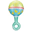 Baby Rattle-Shaped Balloon