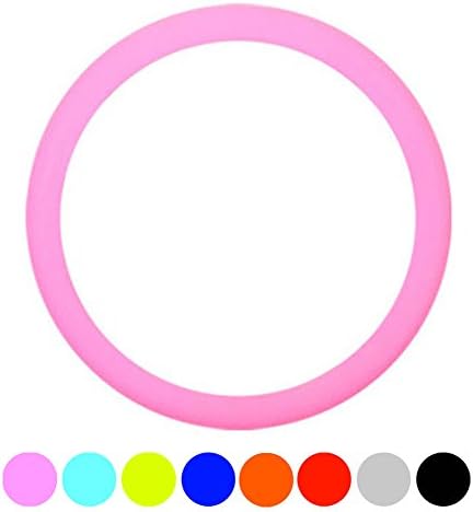 Silicon Steering Wheel Cover; Variety of colors; Fits all 14.5" - 15.5" steering wheels (Pink)