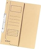 Produkt-Bild: Herlitz Einhakhefter A4 1/2 Vorderdeckel kaufm. Heftung chamois