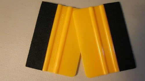 (2) FELT EDGE SQUEEGEE "YELLOW" 4"