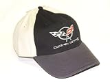 Corvette Adault Black/Beige Nascar Cap Hat Hats Caps Gm