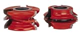 Freud UP091 Cove And Bead Exterior Door Rail And Stile Shaper Cutter Set, 1-1/4 Bore