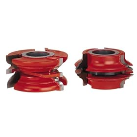 Freud UP091 Cove And Bead Exterior Door Rail And Stile Shaper Cutter Set, 1-1 4 Bore by Freud
