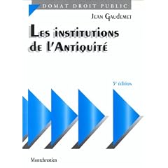 Les institutions de l'Antiquit�, 5e �dition