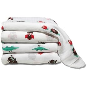 Pinzon Baby by aden + anais, 4 Pack Cotton Muslin Swaddle Blanket