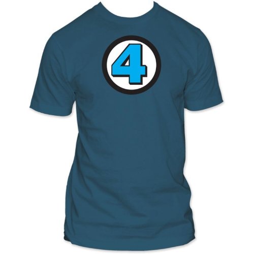  Fantastic Four 4 Fitted Jersey T-Shirt In Ink