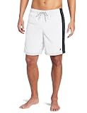 Nautica Mens Anchor Solid Stripe Swim Trunk