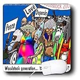 Londons Times Health and Vanity Trends Cartoons - Woodstock Generation Where Are They Now - Mouse Pads