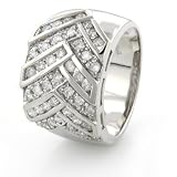 1.00 CARAT 14k WG Diamond Ring - size 7