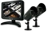 Defender SPARTAN3 Compact Security System with 8 LCD Monitor & 2 Hi-Res Indoor/Outdoor Night Vision CCD Surveillance Cameras
