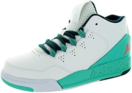 Nike Jordan Kids Jordan Flight Origin 2 BP White/Infrared 23/Retro/Teal Basketball Shoe 3 Kids US
