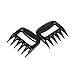 Foreasy Bear Claws Pork Shredder Meat Claws Meat Handler Forks for Pork Beef Turkey 2 Meat Claws Set